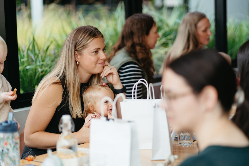 Mums and their babies have pizza and wine at Sou'West Brewery in Torquay as part of a Mama Club event | Bobby Dazzler Photography